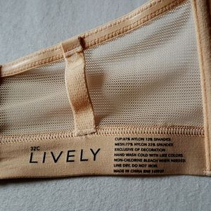 Lively strapless bra 32C